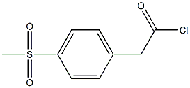 Benzeneacetyl chloride, 4-(methylsulfonyl)- Struktur