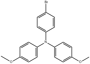 4-Bromo-4',4''-dimethoxyltriphenylamine Struktur