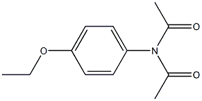 Diacetyl-p-ethoxyaniline Struktur