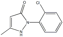 1-(2-chlorophenyl)-3-methyl-5-pyrazolone Struktur