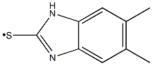 (5,6-Dimethyl-1H-benzoimidazol-2-ylsulfanyl)- Structure