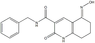 N-BENZYL-5-(HYDROXYIMINO)-2-OXO-1,2,5,6,7,8-HEXAHYDROQUINOLINE-3-CARBOXAMIDE Structure