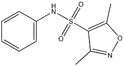 N4-phenyl-3,5-dimethylisoxazole-4-sulfonamide Struktur