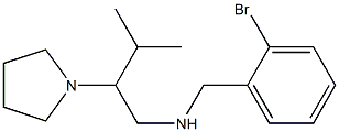 [(2-bromophenyl)methyl][3-methyl-2-(pyrrolidin-1-yl)butyl]amine Structure