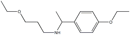 [1-(4-ethoxyphenyl)ethyl](3-ethoxypropyl)amine Struktur