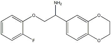 1-(2,3-dihydro-1,4-benzodioxin-6-yl)-2-(2-fluorophenoxy)ethanamine Structure
