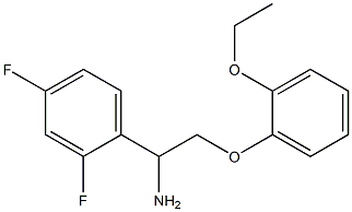 1-(2,4-difluorophenyl)-2-(2-ethoxyphenoxy)ethanamine Struktur