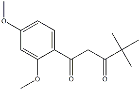 1-(2,4-dimethoxyphenyl)-4,4-dimethylpentane-1,3-dione Structure