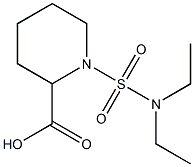 1-(diethylsulfamoyl)piperidine-2-carboxylic acid Struktur