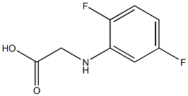 2-[(2,5-difluorophenyl)amino]acetic acid Structure