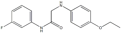 2-[(4-ethoxyphenyl)amino]-N-(3-fluorophenyl)acetamide Structure