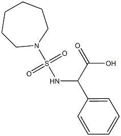 2-[(azepane-1-sulfonyl)amino]-2-phenylacetic acid Structure
