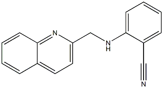 2-[(quinolin-2-ylmethyl)amino]benzonitrile Struktur