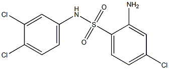 2-amino-4-chloro-N-(3,4-dichlorophenyl)benzene-1-sulfonamide Structure