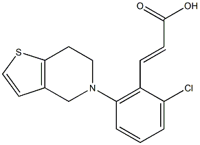3-(2-chloro-6-{4H,5H,6H,7H-thieno[3,2-c]pyridin-5-yl}phenyl)prop-2-enoic acid
