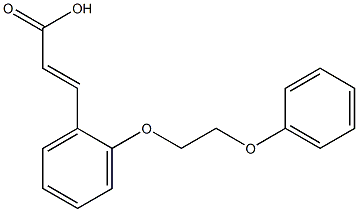 3-[2-(2-phenoxyethoxy)phenyl]prop-2-enoic acid Structure