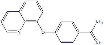 4-(quinolin-8-yloxy)benzene-1-carboximidamide Struktur