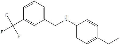 4-ethyl-N-{[3-(trifluoromethyl)phenyl]methyl}aniline Struktur