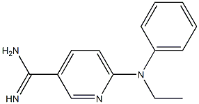6-[ethyl(phenyl)amino]pyridine-3-carboximidamide Struktur
