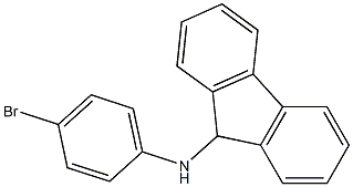 N-(4-bromophenyl)-9H-fluoren-9-amine Struktur
