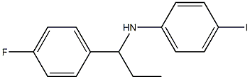 N-[1-(4-fluorophenyl)propyl]-4-iodoaniline Structure