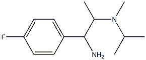 N-[2-amino-2-(4-fluorophenyl)-1-methylethyl]-N-isopropyl-N-methylamine Struktur