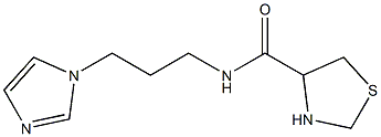 N-[3-(1H-imidazol-1-yl)propyl]-1,3-thiazolidine-4-carboxamide Struktur