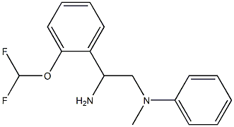 N-{2-amino-2-[2-(difluoromethoxy)phenyl]ethyl}-N-methyl-N-phenylamine Struktur