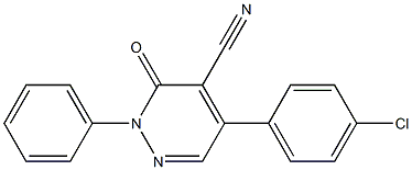 5-(4-Chlorophenyl)-3-oxo-2-phenyl-2,3-dihydropyridazine-4-carbonitrile