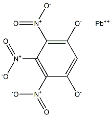 Lead(II)4,5,6-trinitrobenzene-1,3-diolate Struktur