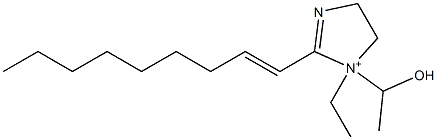 1-Ethyl-1-(1-hydroxyethyl)-2-(1-nonenyl)-2-imidazoline-1-ium Structure