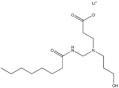 3-[N-(3-Hydroxypropyl)-N-(octanoylaminomethyl)amino]propionic acid lithium salt Struktur