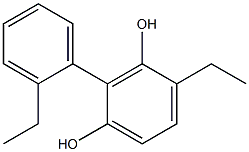 2-(2-Ethylphenyl)-4-ethylbenzene-1,3-diol Struktur