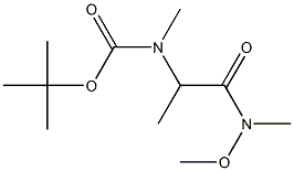 (1-(Methoxy(methyl)amino)-1-oxopropan-2-yl)(methyl)carbamic Acid tert-Butyl Ester