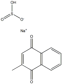 2-甲基-1,4-萘醌亚硫酸氢钠, , 结构式