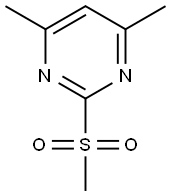 4,6-Dimethyl-2-methylsulfonylpyrimidine Struktur
