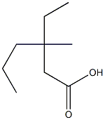 3-ethyl-3-methylhexanoic acid Struktur