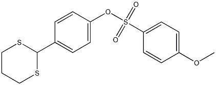 4-(1,3-dithian-2-yl)phenyl 4-methoxybenzenesulfonate Struktur