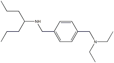 ({4-[(diethylamino)methyl]phenyl}methyl)(heptan-4-yl)amine Structure