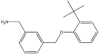 [3-(2-tert-butylphenoxymethyl)phenyl]methanamine Structure