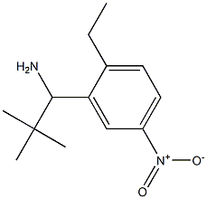 1-(2-ethyl-5-nitrophenyl)-2,2-dimethylpropan-1-amine Struktur