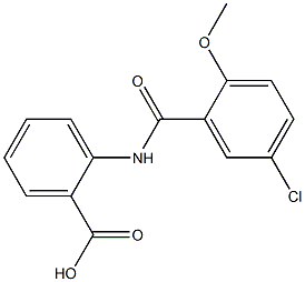 2-[(5-chloro-2-methoxybenzene)amido]benzoic acid