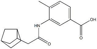 3-(2-{bicyclo[2.2.1]heptan-2-yl}acetamido)-4-methylbenzoic acid Structure
