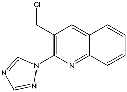 3-(chloromethyl)-2-(1H-1,2,4-triazol-1-yl)quinoline Structure