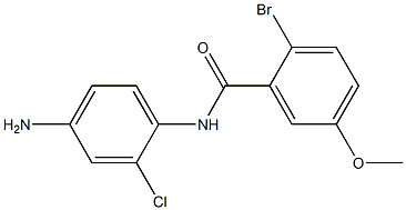N-(4-amino-2-chlorophenyl)-2-bromo-5-methoxybenzamide Struktur
