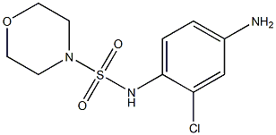 N-(4-amino-2-chlorophenyl)morpholine-4-sulfonamide Struktur