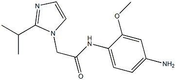N-(4-amino-2-methoxyphenyl)-2-[2-(propan-2-yl)-1H-imidazol-1-yl]acetamide Struktur