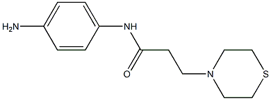 N-(4-aminophenyl)-3-(thiomorpholin-4-yl)propanamide Struktur