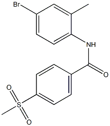 N-(4-bromo-2-methylphenyl)-4-methanesulfonylbenzamide Structure