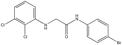 N-(4-bromophenyl)-2-[(2,3-dichlorophenyl)amino]acetamide Structure